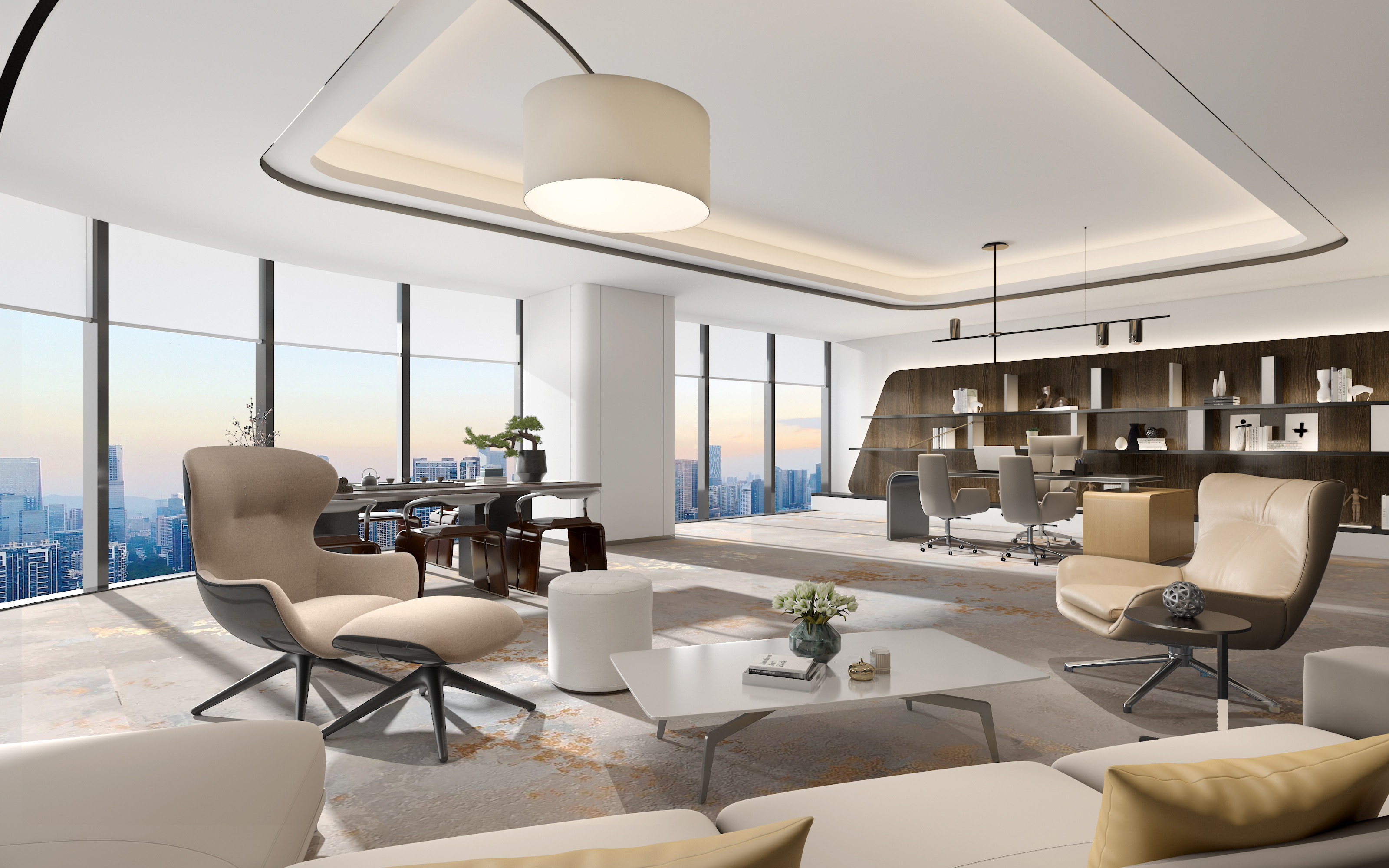 华彩装饰建筑背景